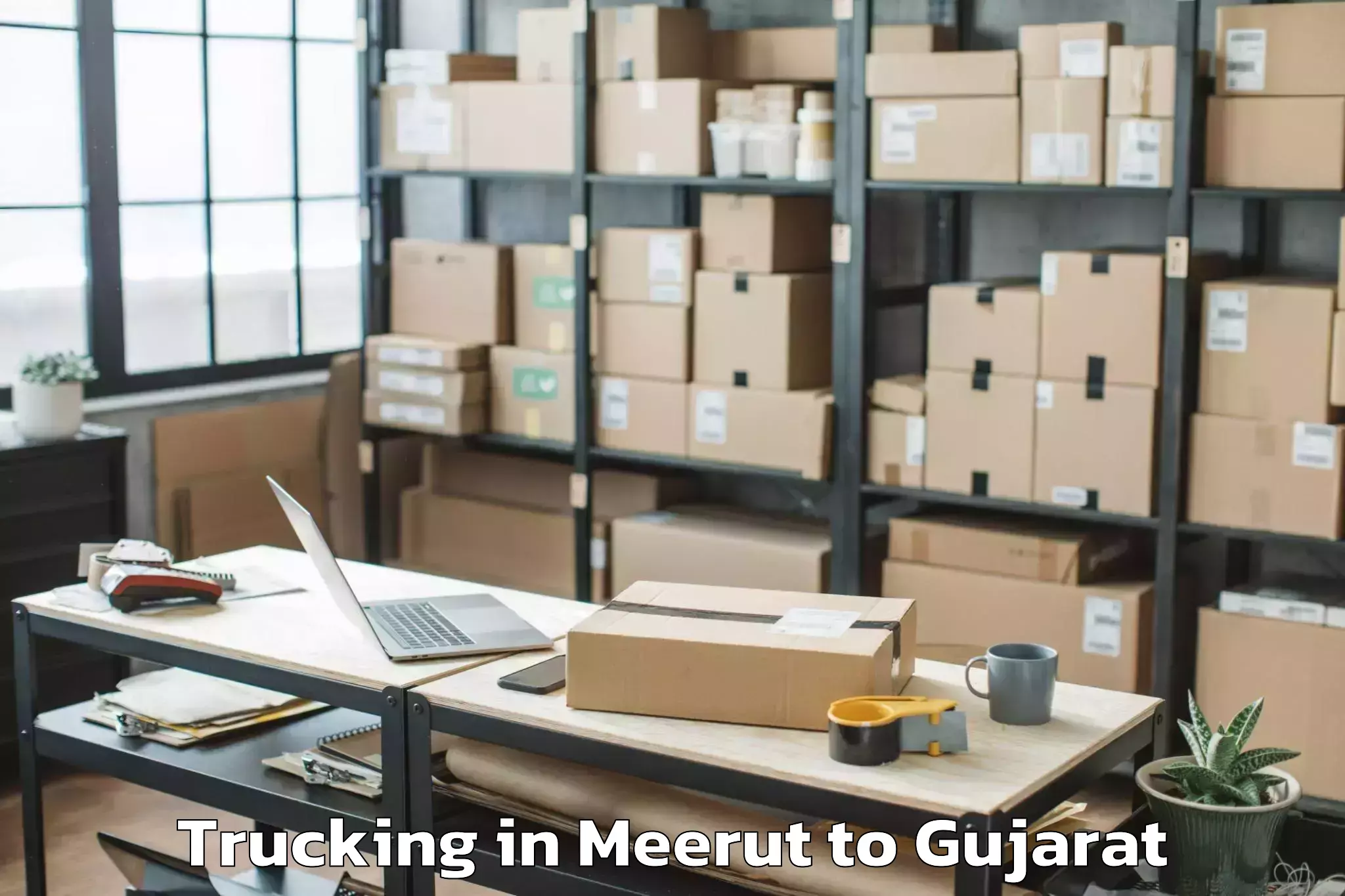 Affordable Meerut to Mundra Trucking